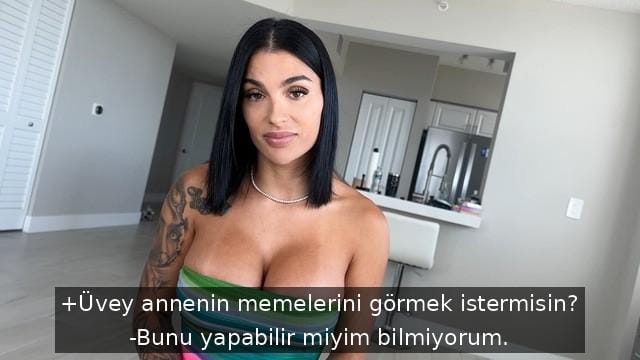 Eşi Tarafından Aldatıldığını Düşünen Orospu Öfkesini Üvey Oğluyla Sikişerek Dindiriyor