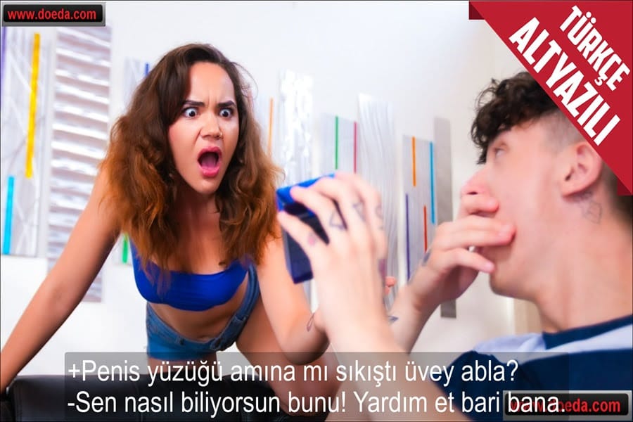Üvey Kardeşinin Amında Sıkışan Penis Halkasını Sikerek Çıkarmak Zorunda Kaldı