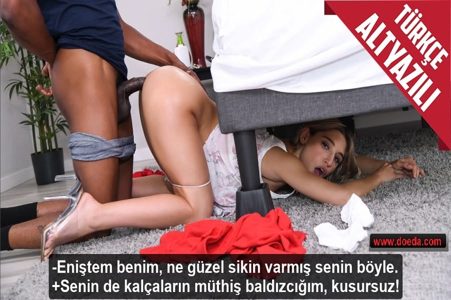 Zenci Kayınbiraderinin Yatağının Altını Temizlerken Sıkışınca Yarakla Kurtuldu